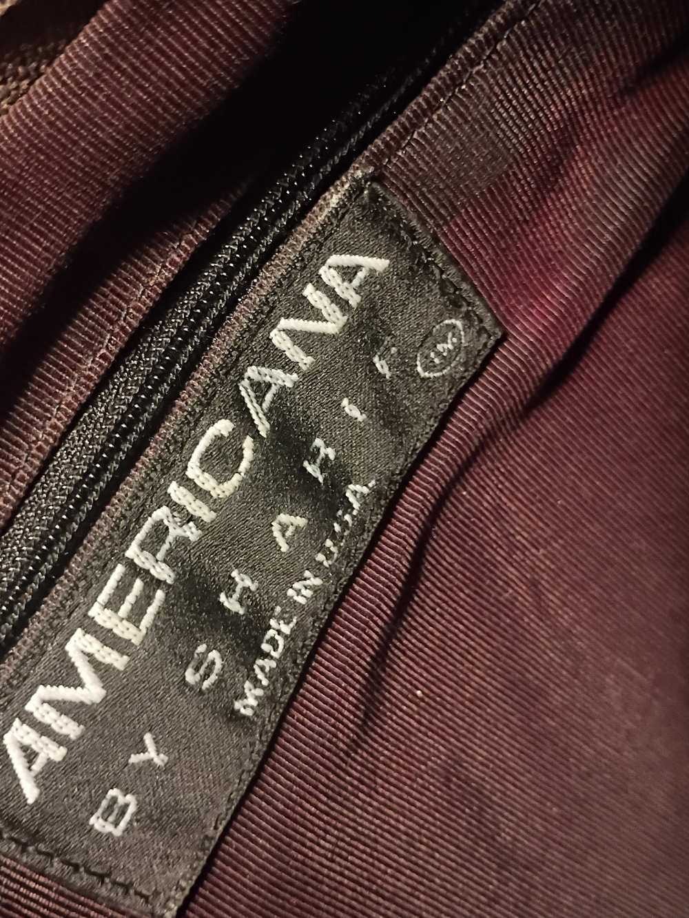 Sharif Burgundy Interior Satchel with Branded Patch